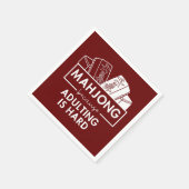 麻雀は姦淫が懸命 スタンダードカクテルナプキン (角)