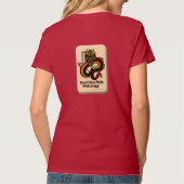 麻雀をなめるなTシャツ Tシャツ (裏面)