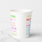 麻雀をテーマにしたカップで、アメリカの麻雀が登場 紙コップ (右)