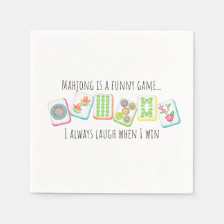 麻雀をテーマにした紙ナプキン スタンダードカクテルナプキン