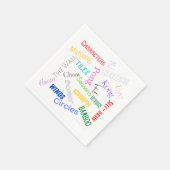 麻雀をテーマにした紙ナプキン スタンダードカクテルナプキン (角)