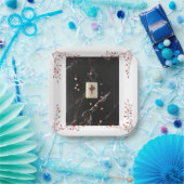 麻雀をテーマにした赤いドラゴンとの紙プレート ペーパープレート (パーティー)