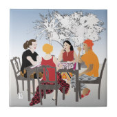 麻雀アルフレスコタイル タイル (正面)