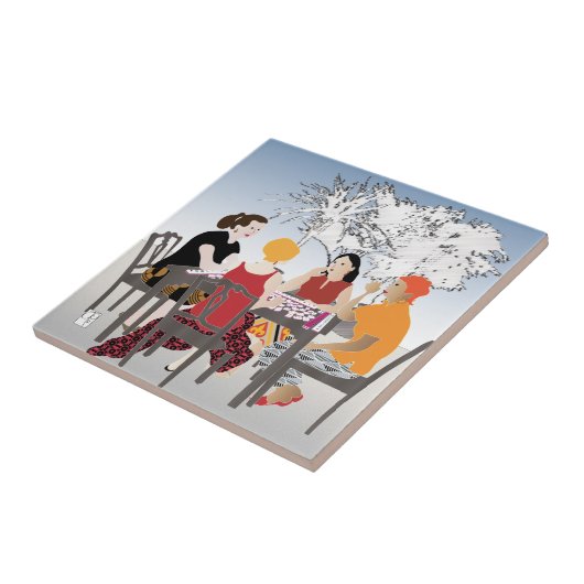 麻雀アルフレスコタイル タイル (側面)