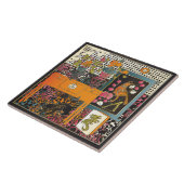 麻雀オレンジテーブル タイル (側面)