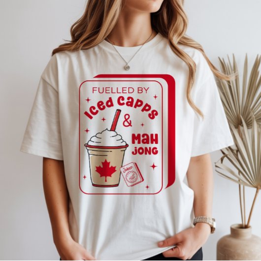 麻雀カナディアン・アイスドコーヒーTシャツ Tシャツ