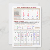 麻雀カードゲーム – 定住 招待状 (裏面)