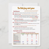 麻雀カードゲーム – 定住 招待状 (正面)