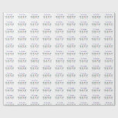 麻雀ギフトラップ。ザチャールストンテーマ ラッピングペーパー (フラット)