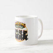 麻雀クイーンズクラブ かわいい黒猫たち コーヒーマグカップ (正面右)