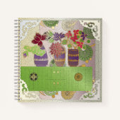 麻雀グリーンテーブルノートブック ノートブック (正面)