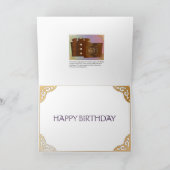 麻雀グリーン テーブル バースデー カード (内部)