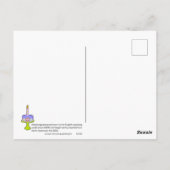 麻雀ケーキの誕生日 ポストカード (裏面)