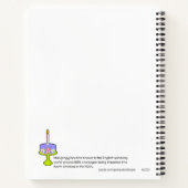 麻雀ケーキ誕生日 ノートブック (裏面)