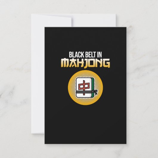 麻雀ゲームの黒帯麻雀プレイヤーゲーム 出欠カード (正面)