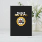 麻雀ゲームの黒帯麻雀プレイヤーゲーム 出欠カード (スタンド正面)