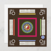 麻雀ゲームカード 招待状 (正面/裏面)