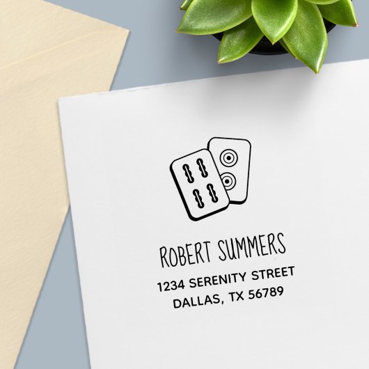 麻雀ゲームタイルのアドレス セルフインキングスタンプ