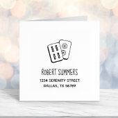 麻雀ゲームタイルのアドレス セルフインキングスタンプ