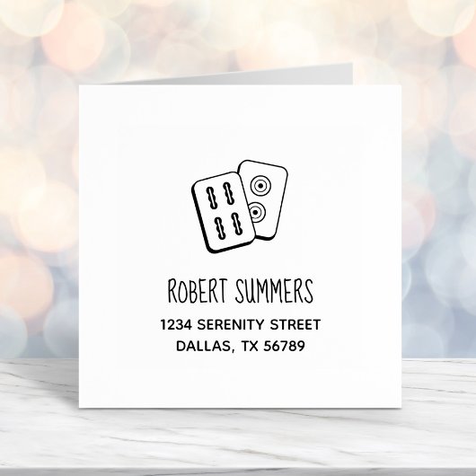 麻雀ゲームタイルのアドレス セルフインキングスタンプ