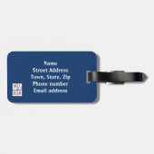 麻雀ゲームタイルデザインラゲージタグ ラゲッジタグ (裏面横)