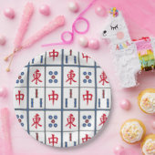 麻雀ゲームタイルデザイン紙プレート ペーパープレート (パーティー)