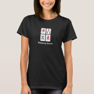 麻雀ゲームタイルデザインTシャツ Tシャツ