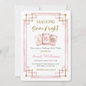 麻雀ゲームナイトパーティー 招待状 (正面)