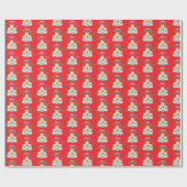 麻雀ゲームパーティーおもしろい_catショートワンプレイヤー ラッピングペーパー (フラット)