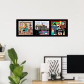 麻雀ゲーム夜猫ポスター ポスター (ホームオフィス)