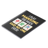 麻雀ゲーム盤ゲーム中国日本麻雀 ノートブック (左側)