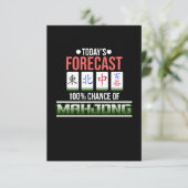 麻雀ゲーム麻雀プレイヤーゲームの100%のチャンス 出欠カード (スタンド正面)