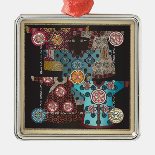 麻雀コート メタルオーナメント (正面)