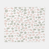 麻雀シンボル フリースブランケット (正面(横))