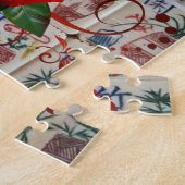 麻雀ジグソーパズルレッドローズフローラ ジグソーパズル (側面)