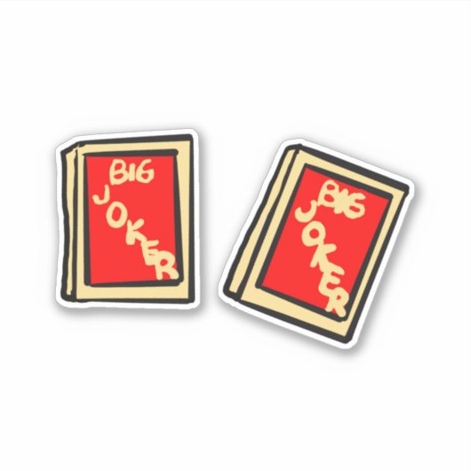 麻雀ジョーカーのタイル貼り シール (正面)