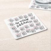 麻雀ジョーカー スクエアペーパーコースター (アングル)