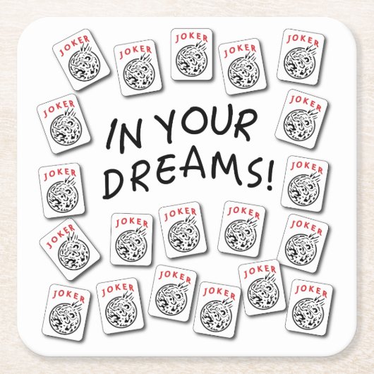 麻雀ジョーカー スクエアペーパーコースター (正面)