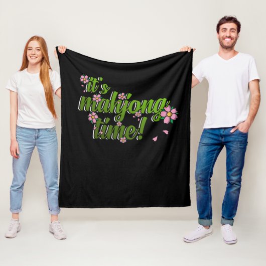 麻雀タイムゲーム麻雀プレイヤーゲームです フリースブランケット (インサイチュ)