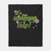 麻雀タイムゲーム麻雀プレイヤーゲームです フリースブランケット (正面)