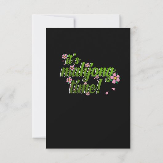 麻雀タイムゲーム麻雀プレイヤーゲームです 出欠カード (正面)