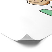 麻雀タイルと雲の漫画 ポスター (角)