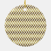 麻雀タイルのパタパーソナライズされたーン セラミックオーナメント (裏面)