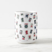 麻雀タイルデザイン コーヒーマグカップ (中央)