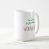 麻雀タイルマグカップ、明るい色のタイル コーヒーマグカップ (正面右)