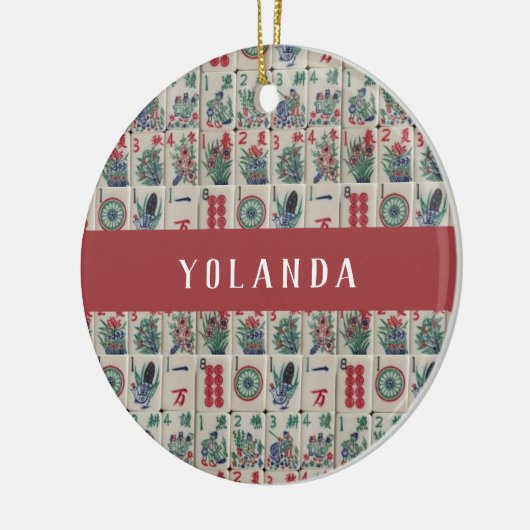 麻雀タイル模様パーソナライズされたセラミック装飾体 セラミックオーナメント (左)