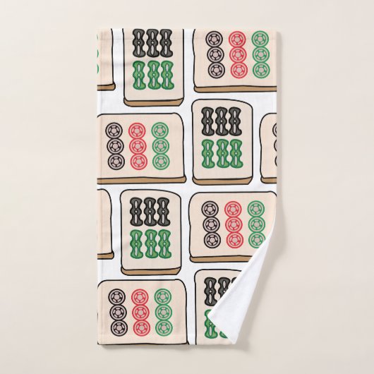 麻雀タイル運戦略プレイヤーファン バスタオルセット (ハンドタオル)