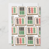 麻雀タイル運戦略プレイヤーファン 招待状 (裏面)