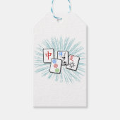 麻雀タイル青 ギフトタグ (正面)