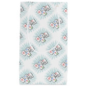 麻雀タイル青 スモールペーパーバッグ (正面)